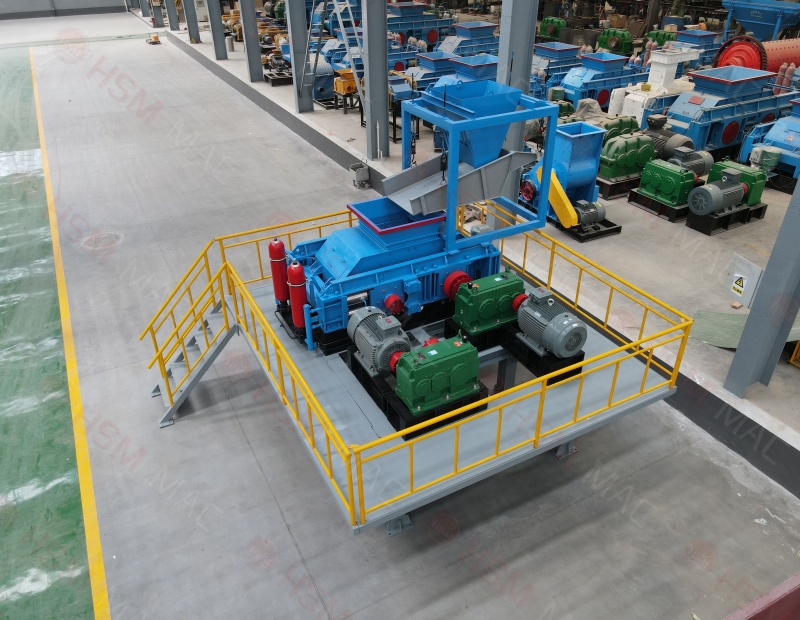 菱鎂石對輥破碎機